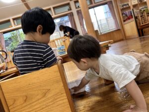 １歳とり組　やさしさのリレー