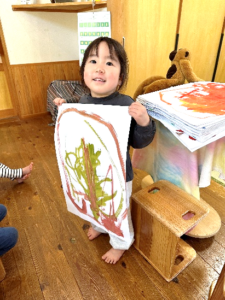 絵の具で色あそび②