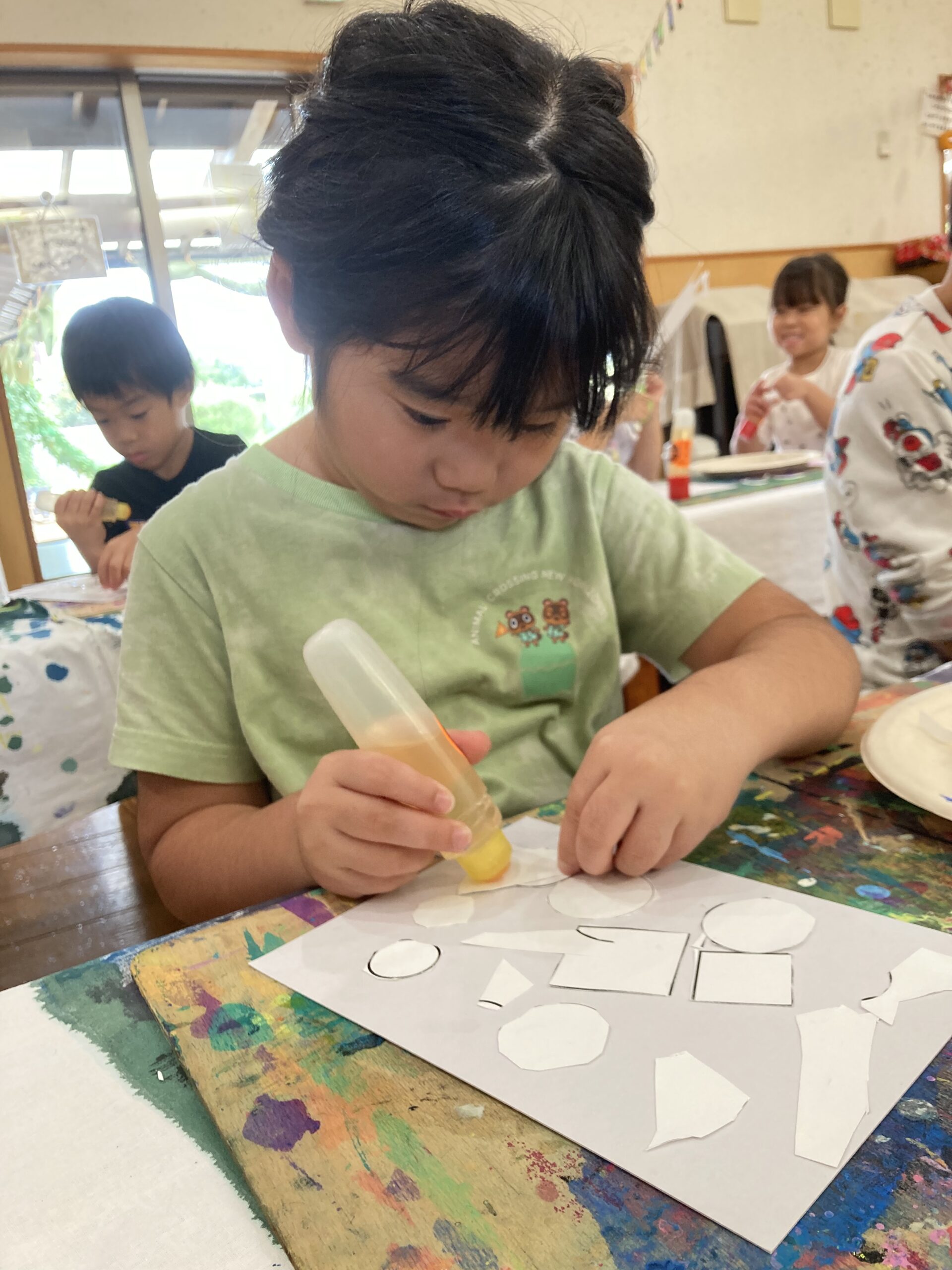 4歳ほし組 風のアトリエ カレンダーづくり その1