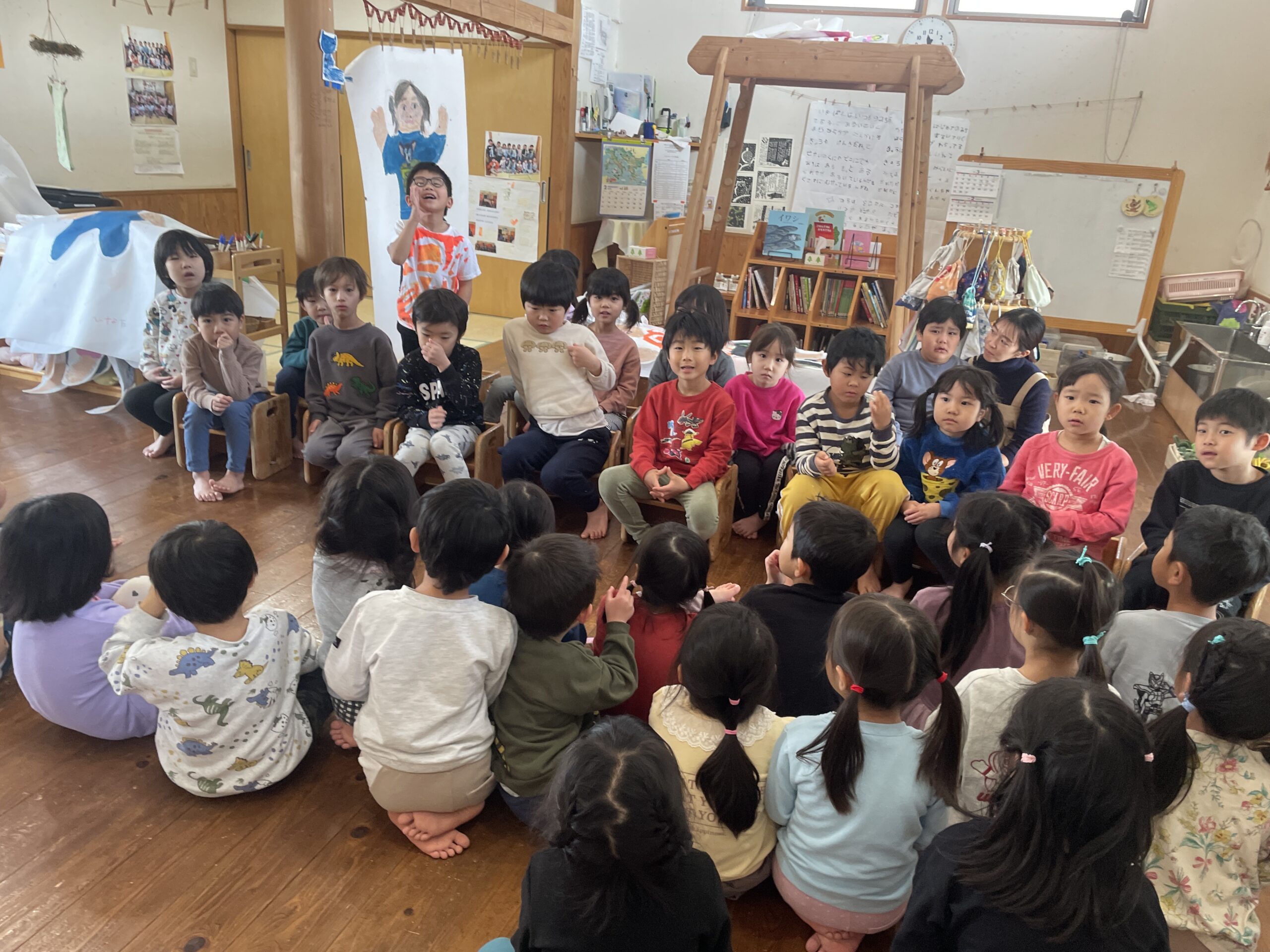 ４歳ほし組　どうする？どうする？　クラス名決め🌼　その１