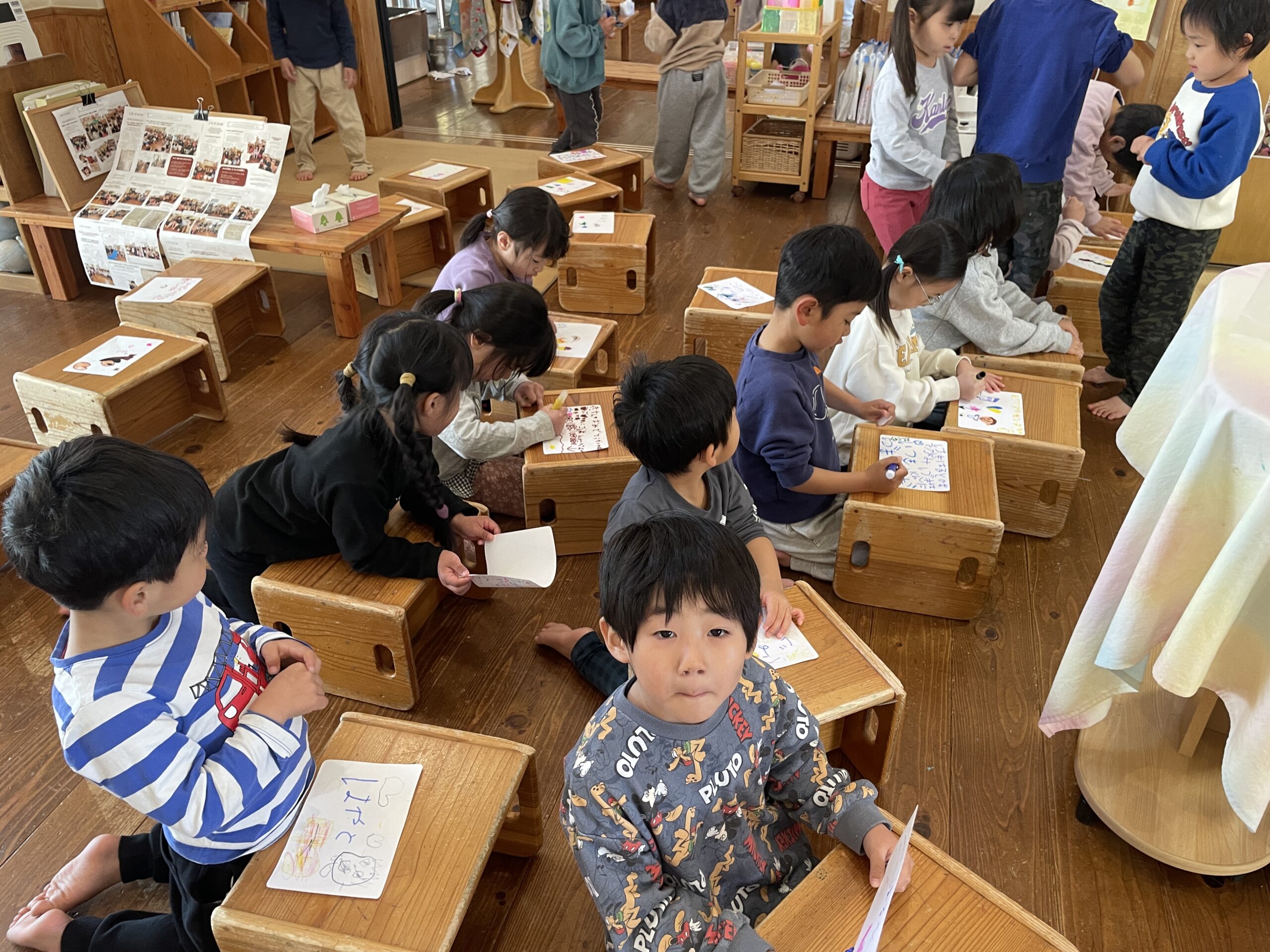 ４歳ほし組　明日は、おめでとうかい🎉